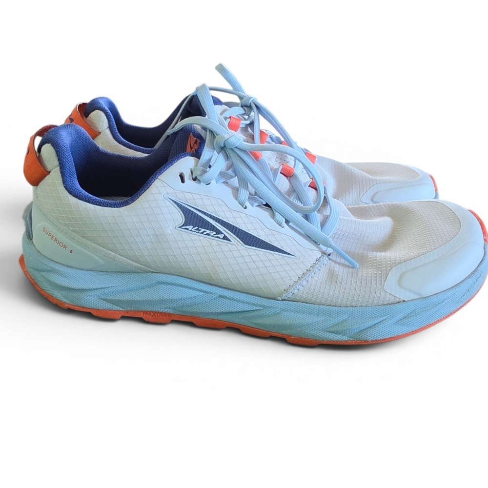 Altra Superior 6 Womens Size 7.5 Trail Running Shoes Light Blue AL0A82CM444 Mesh